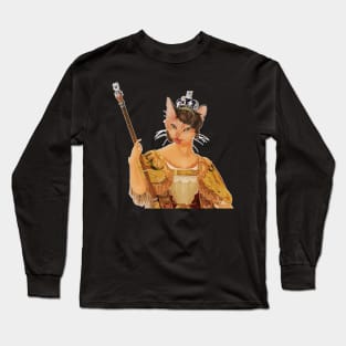 Queen Victoria cat - historiCATS illustrations Long Sleeve T-Shirt